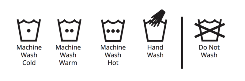 Machine Wash Cold Gentle Cycle Symbol